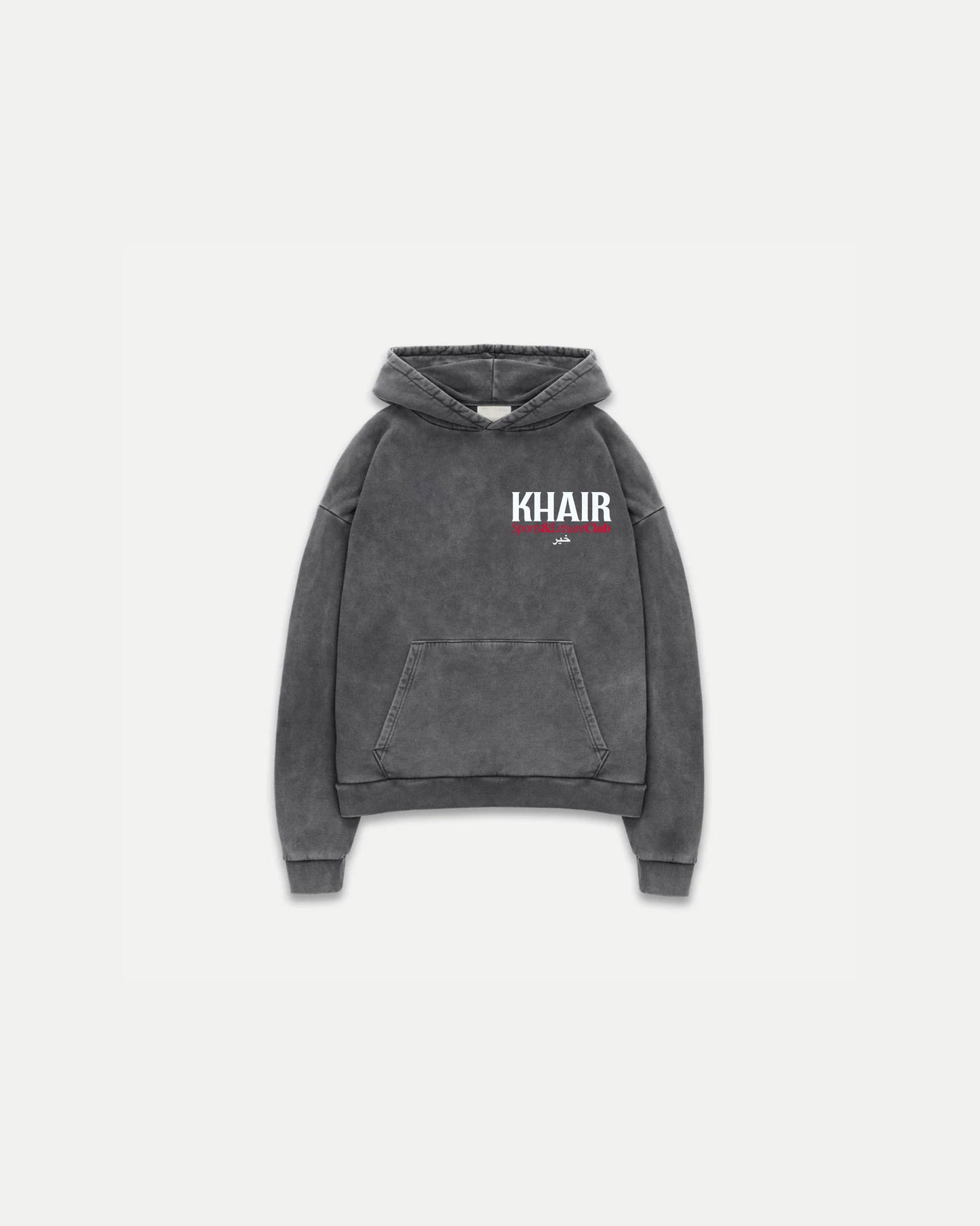 Khair Sports & Leisure Club Washed Grey Hoodie