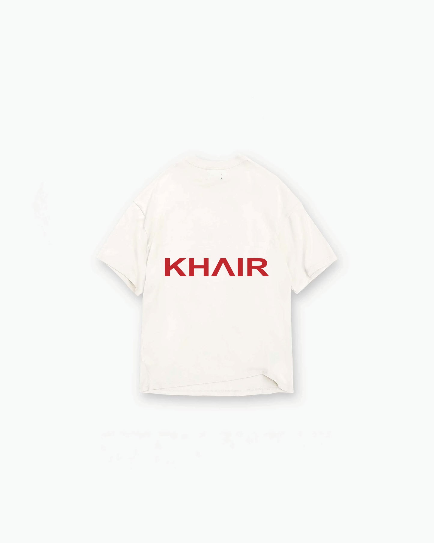 Khair Santa Monica Riding Club T-shirt cream back view
