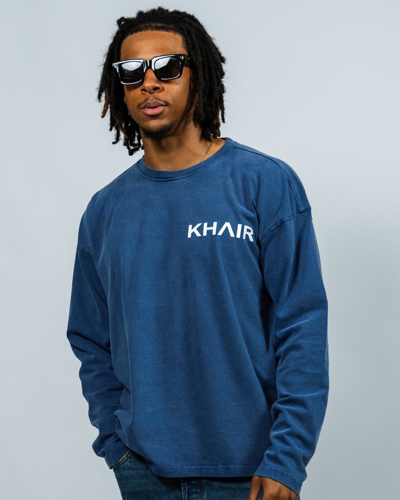 KHAIR Signature Blue Long Sleeve