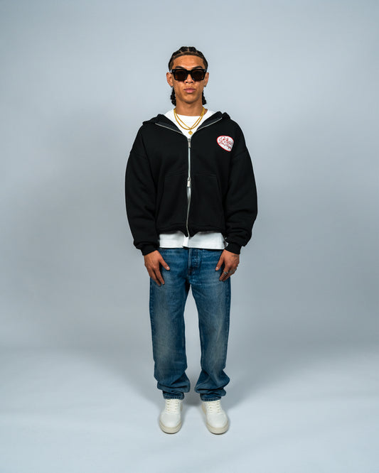 KHAIR Los Angeles Patchwork Zip Up