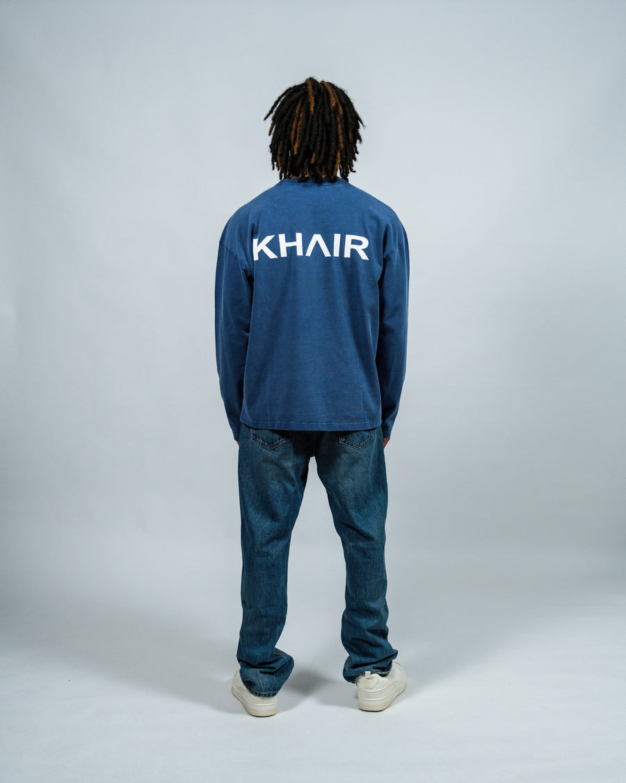 KHAIR Signature Blue Long Sleeve