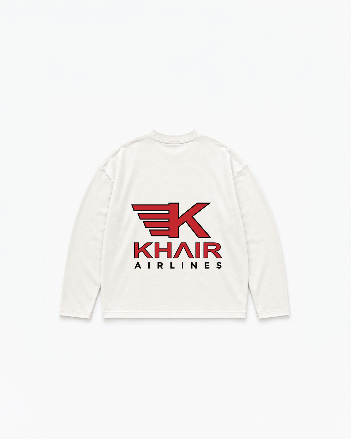KHAIR Airlines Long Sleeve – Off White