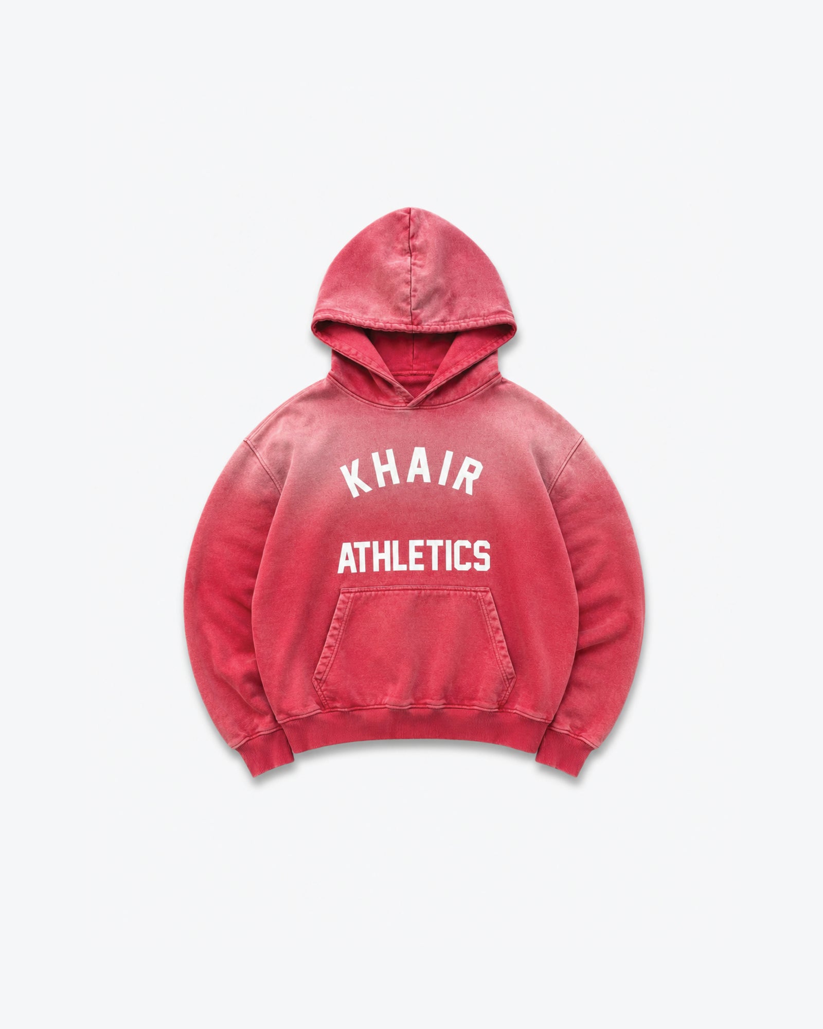 KHAIR Athletic Vintage Red Hoodie