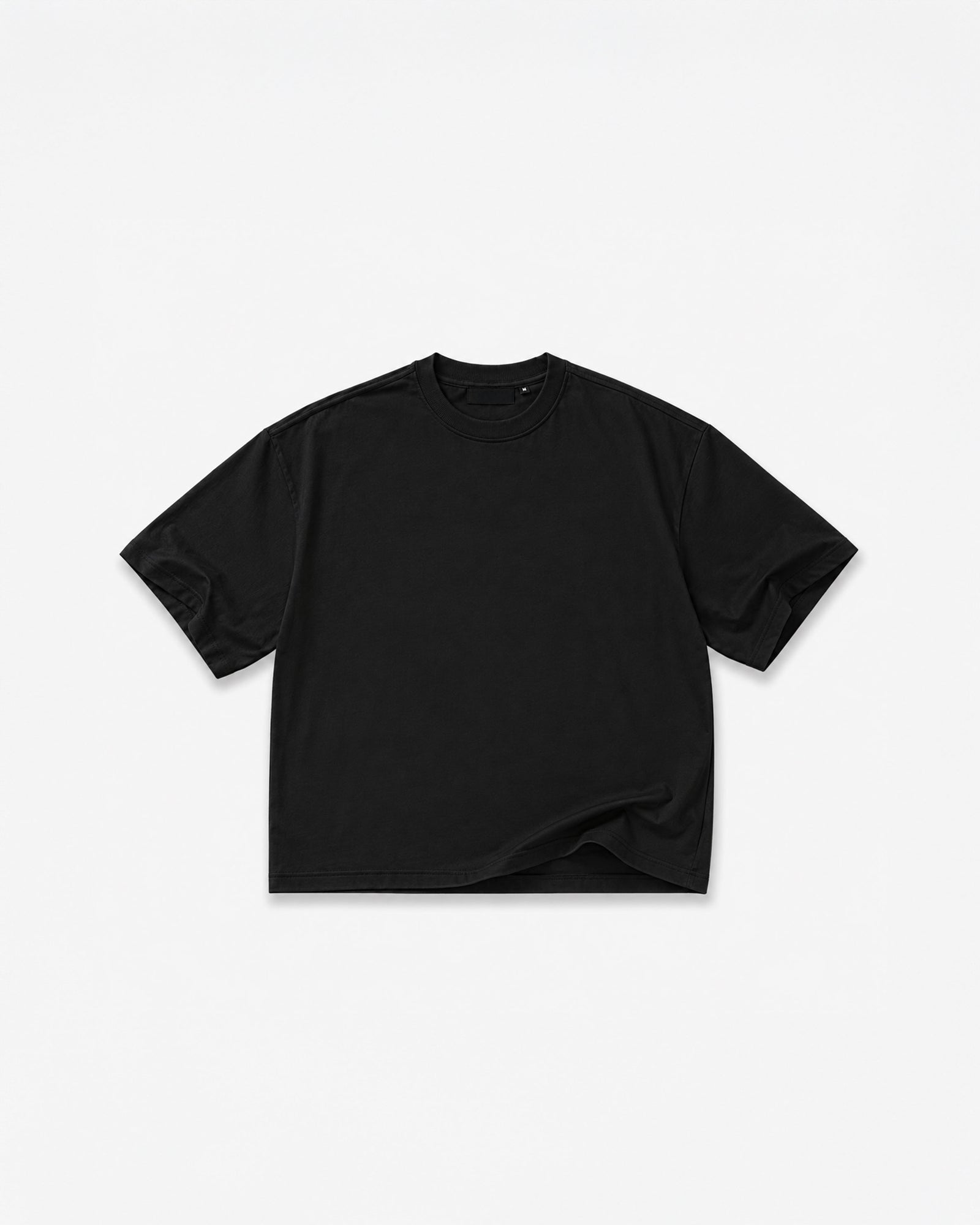 KHAIR Foundations black T-shirt front product view