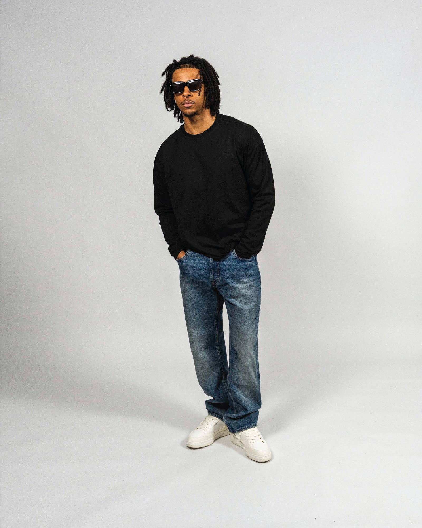 KHAIR Foundations black long sleeve full-length fit