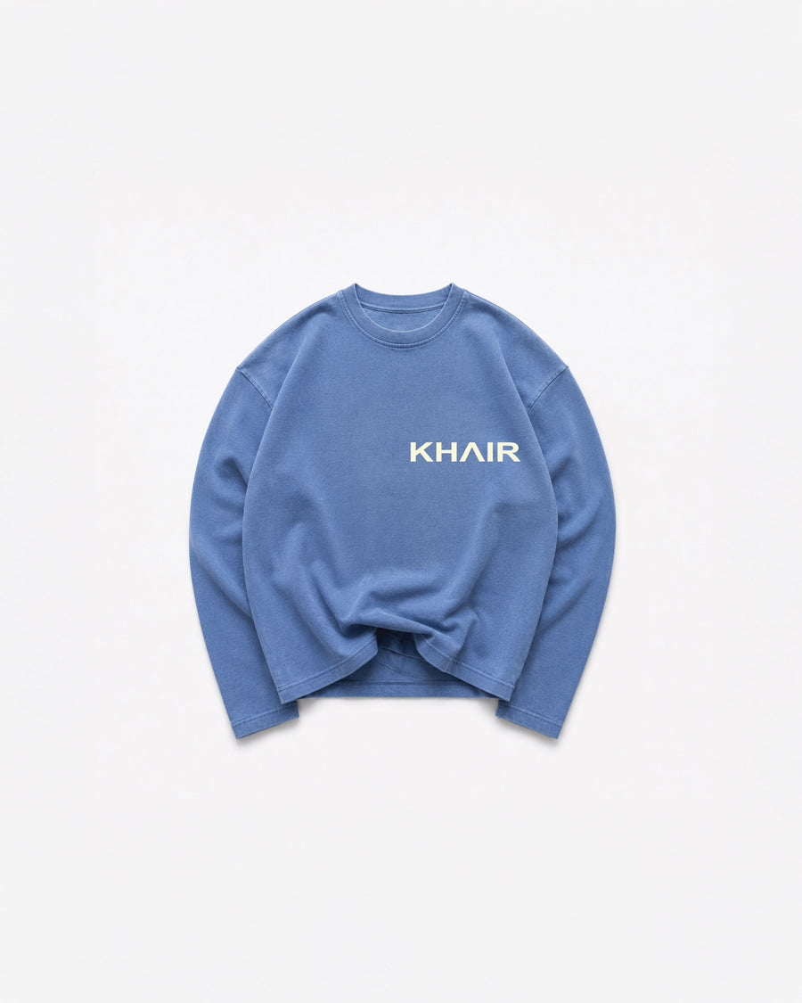 KHAIR Signature Blue Long Sleeve