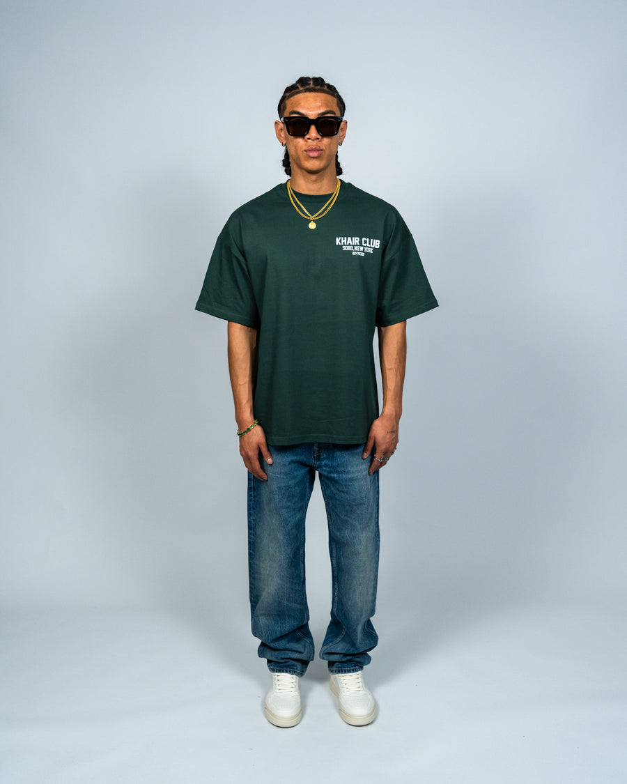KHAIR CLUB Soho Tee – Forest Green