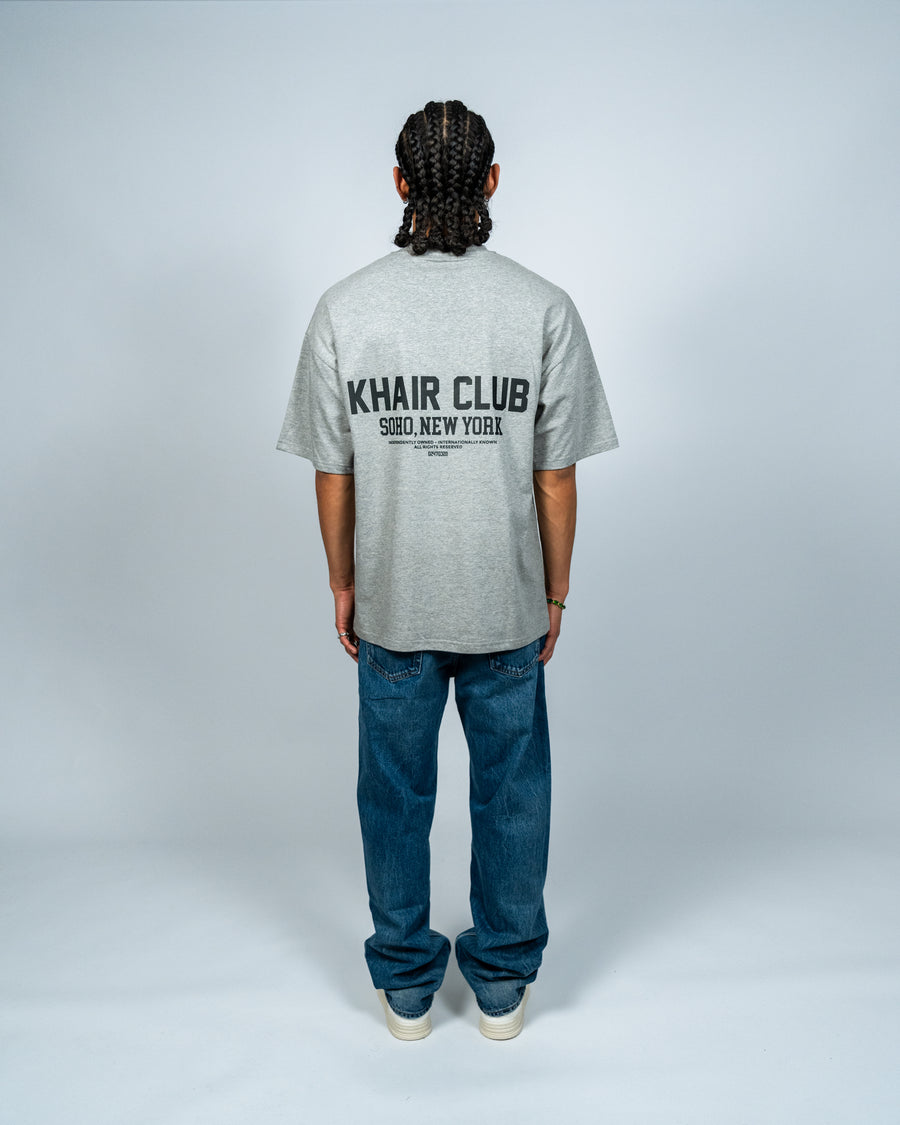 KHAIR CLUB Soho Tee – Grey