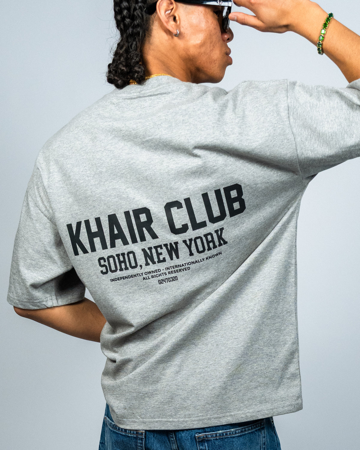 KHAIR CLUB Soho Tee – Grey