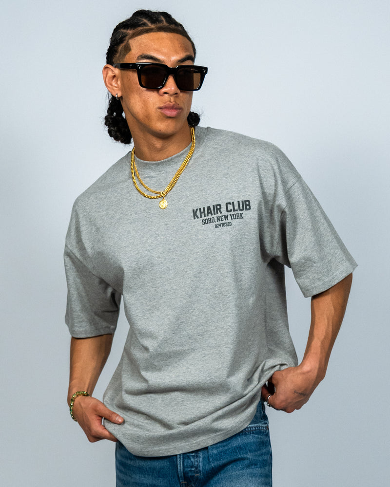 KHAIR CLUB Soho Tee – Grey