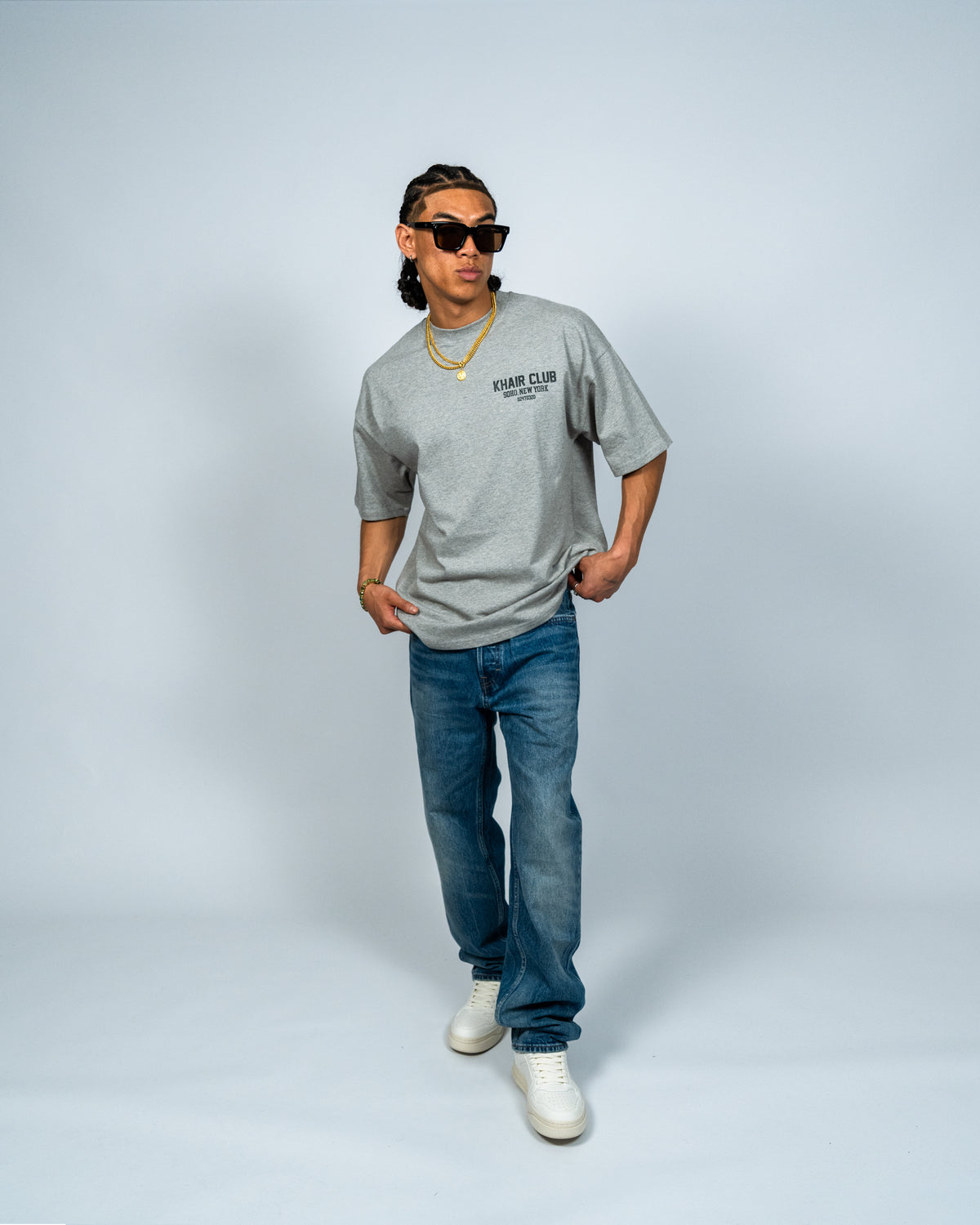 KHAIR CLUB Soho Tee – Grey