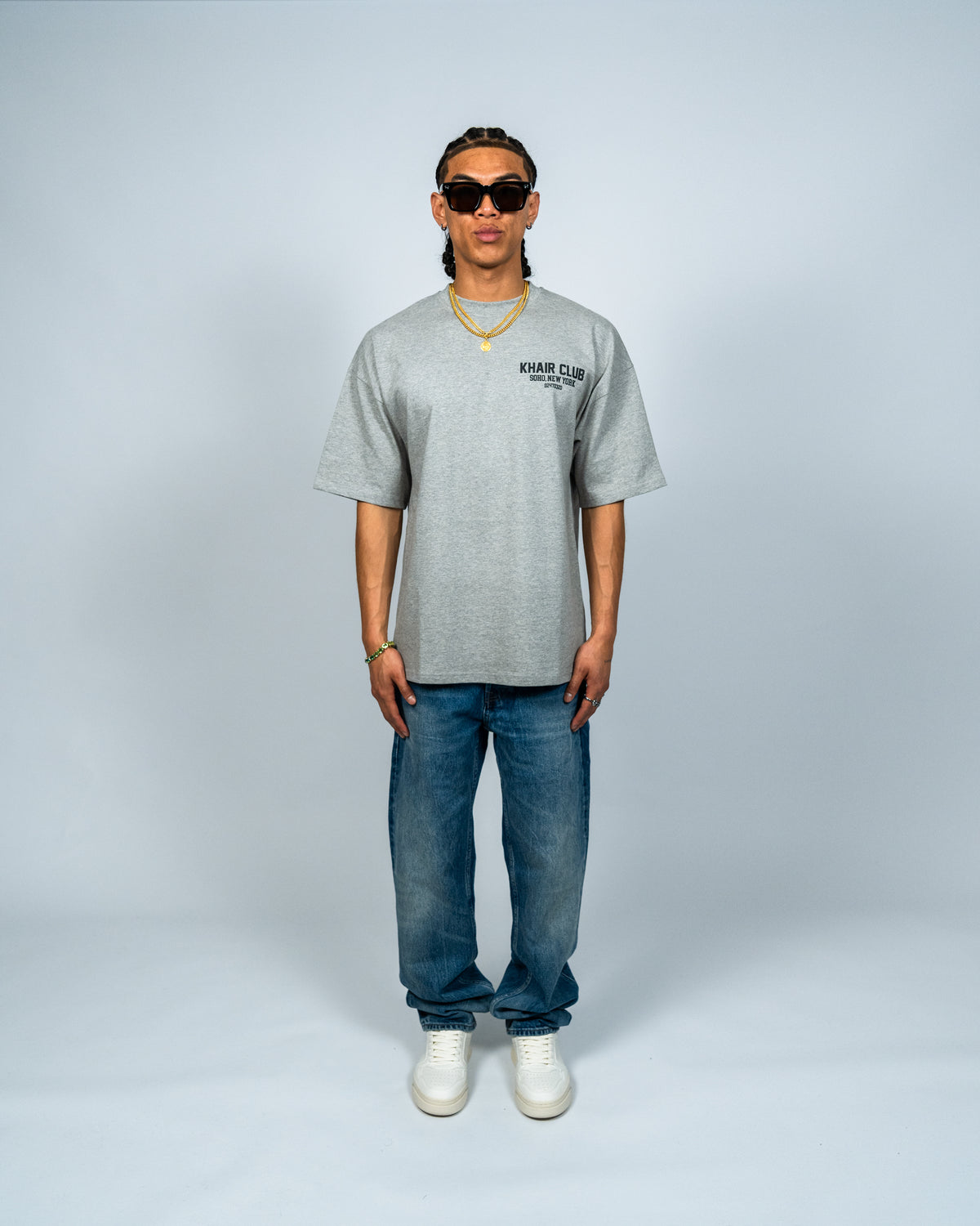 KHAIR CLUB Soho Tee – Grey