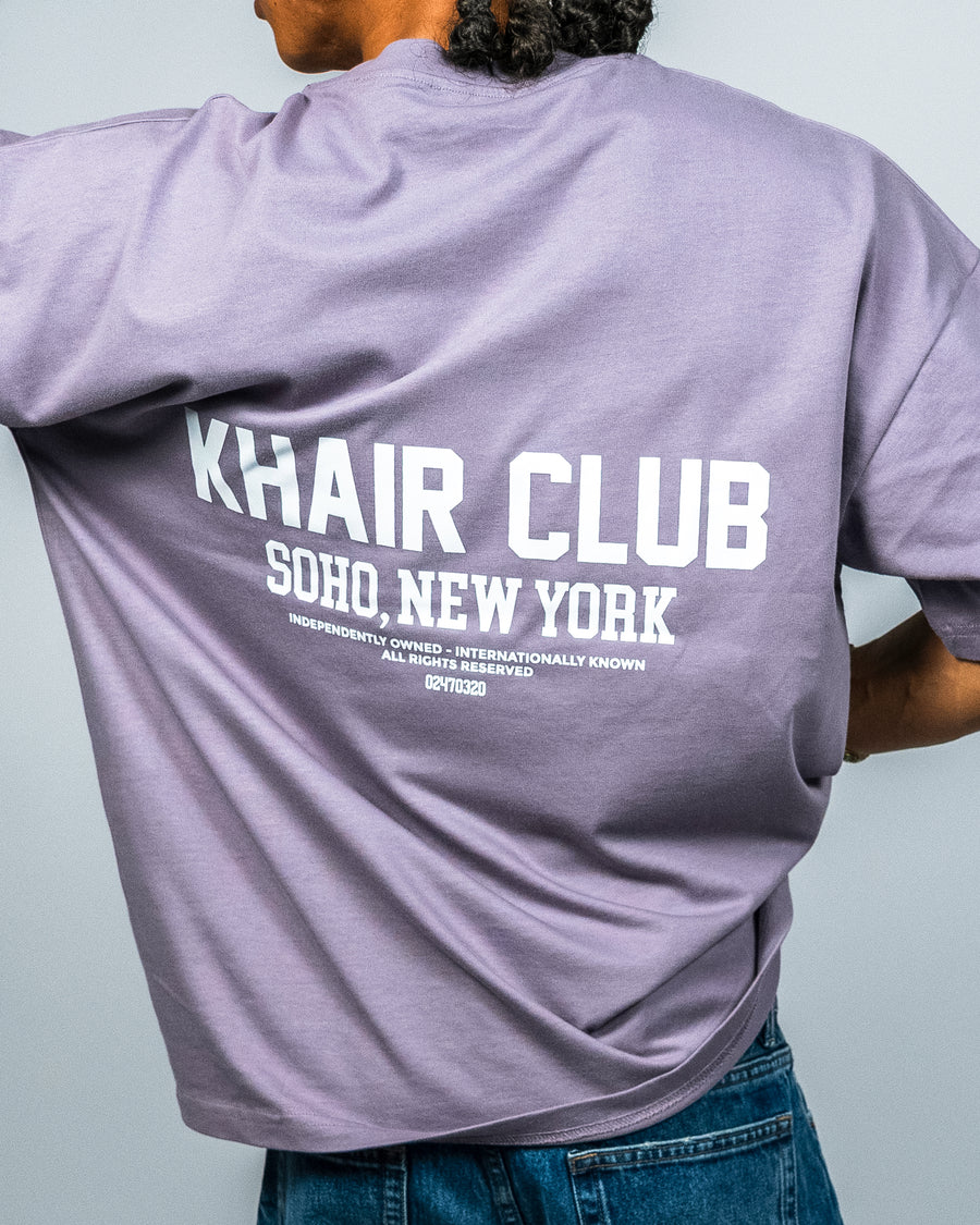 KHAIR CLUB Soho Tee – Powder Purple