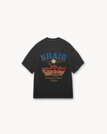 Khair Sports Camel Aged Black T Shirt