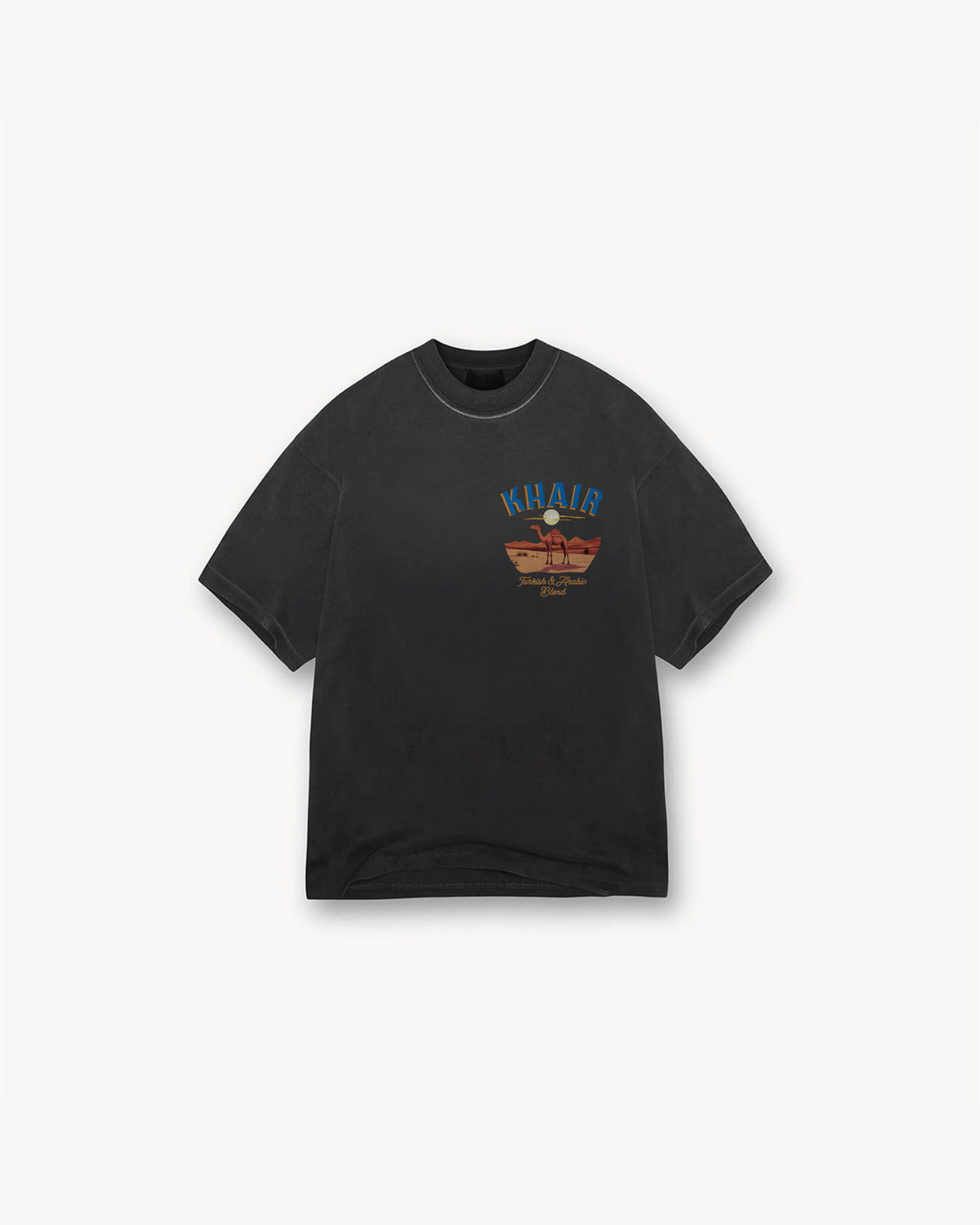 Khair Sports Camel Aged Black T Shirt