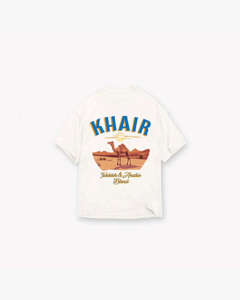 Khair Sports Camel White T Shirt