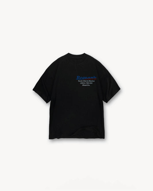 Yacht Club & Marina Black T-shirt