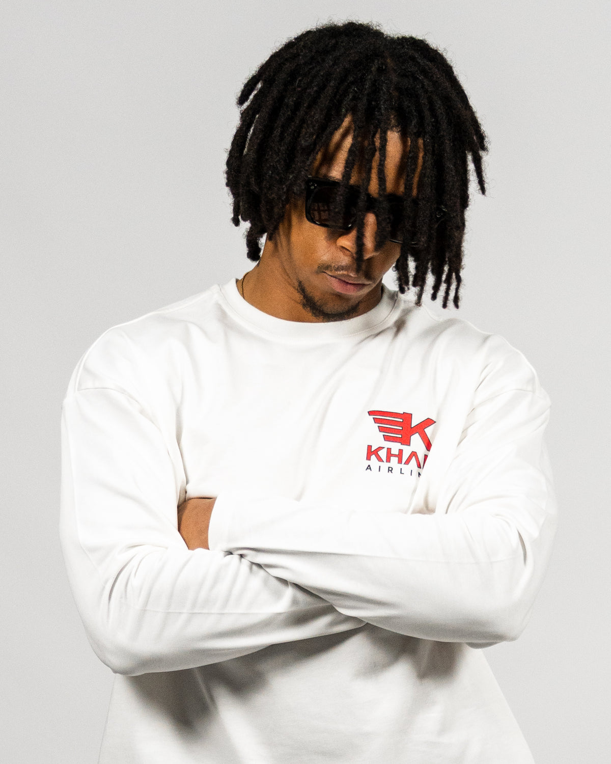KHAIR Airlines Long Sleeve – Off White