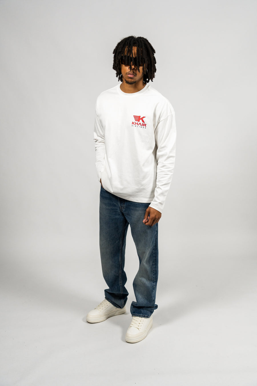KHAIR Airlines Long Sleeve – Off White