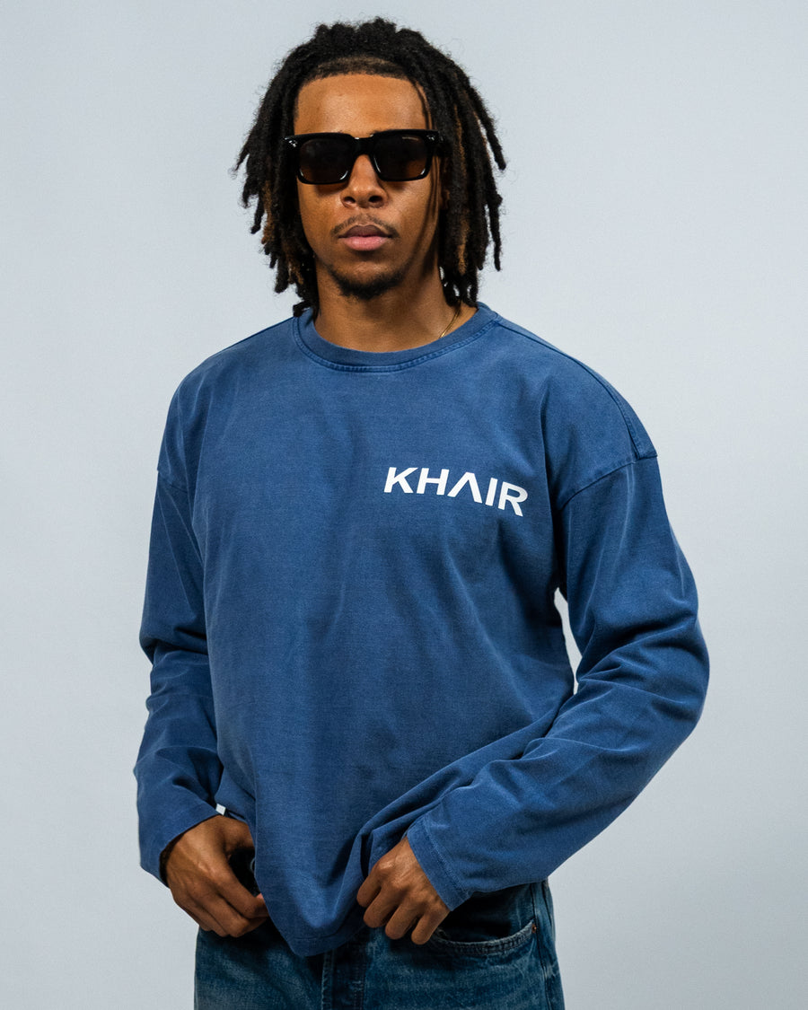 KHAIR Signature Blue Long Sleeve