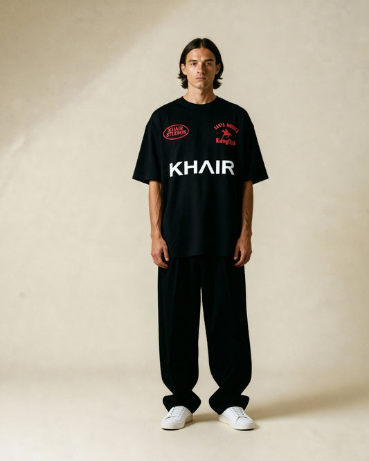 Khair Santa Monica Riding Club T-Shirt – Black