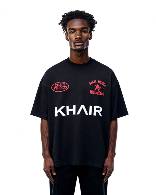 Khair Santa Monica Riding Club T-Shirt – Black
