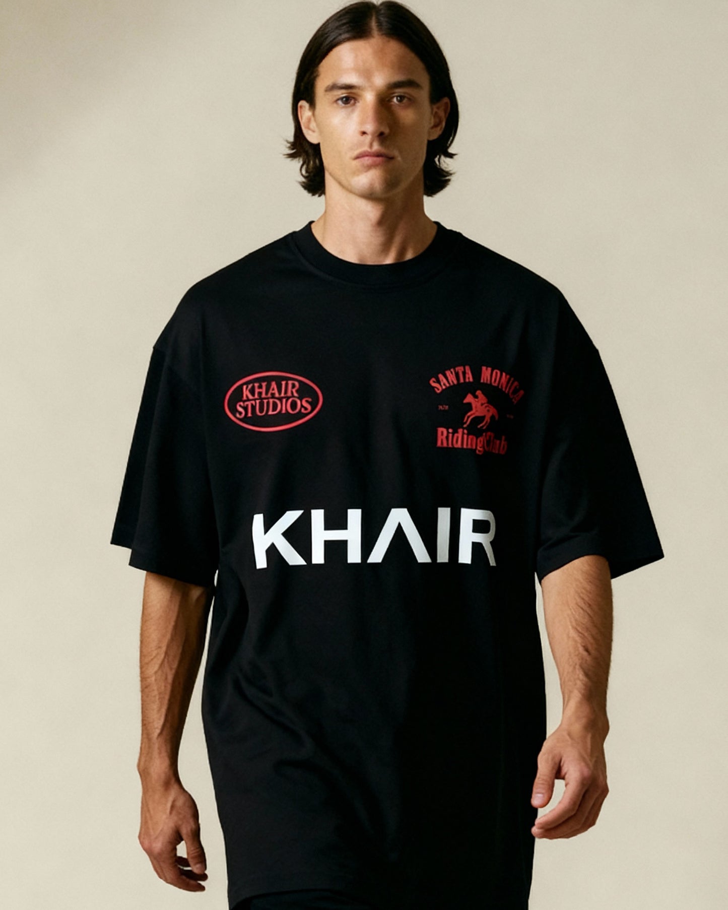 Khair Santa Monica Riding Club T-Shirt – Black