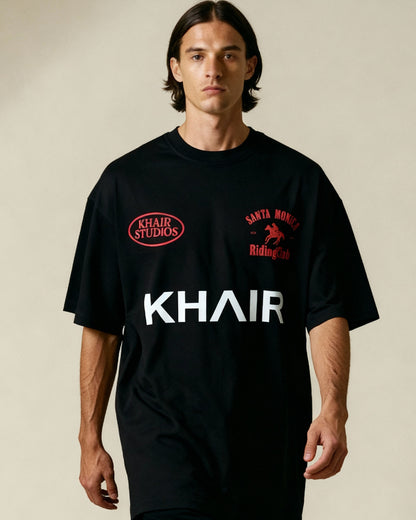 Khair Santa Monica Riding Club T-Shirt – Black