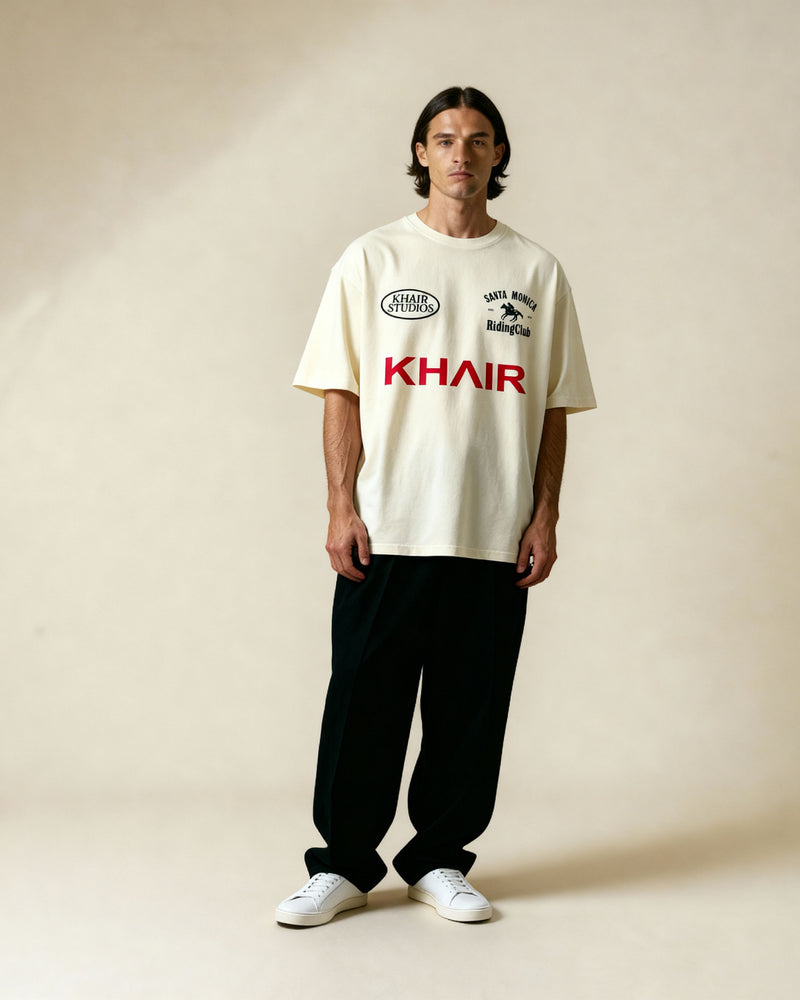 Khair Santa Monica Riding Club T-Shirt – Cream