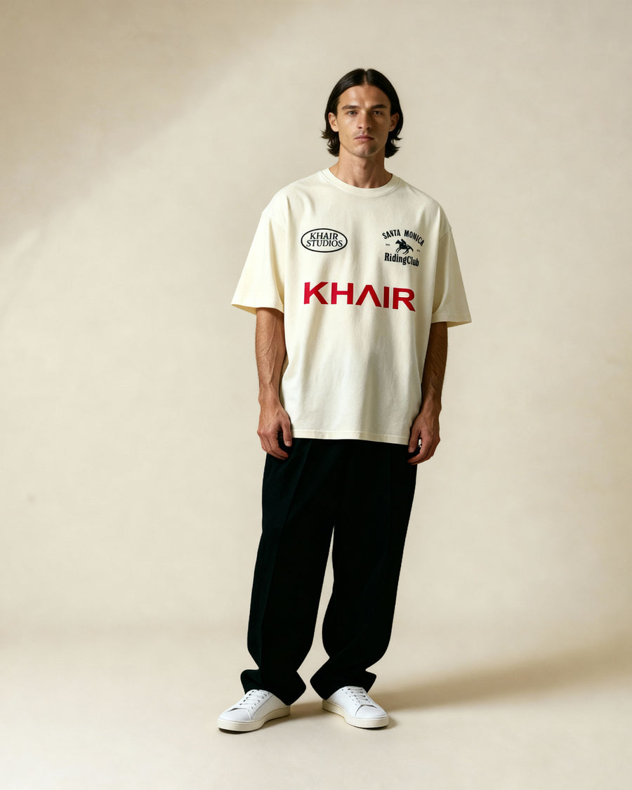 Khair Santa Monica Riding Club T-Shirt – Cream