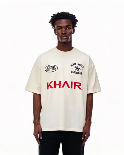 Khair Santa Monica Riding Club T-Shirt – Cream