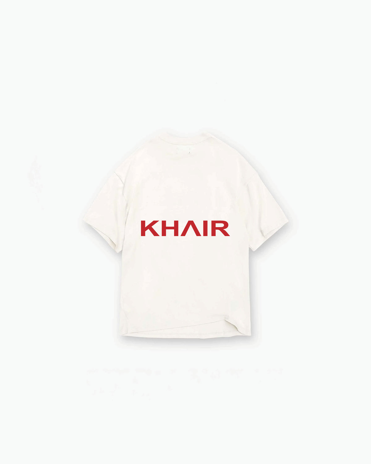 Khair Santa Monica Riding Club T-shirt cream back view