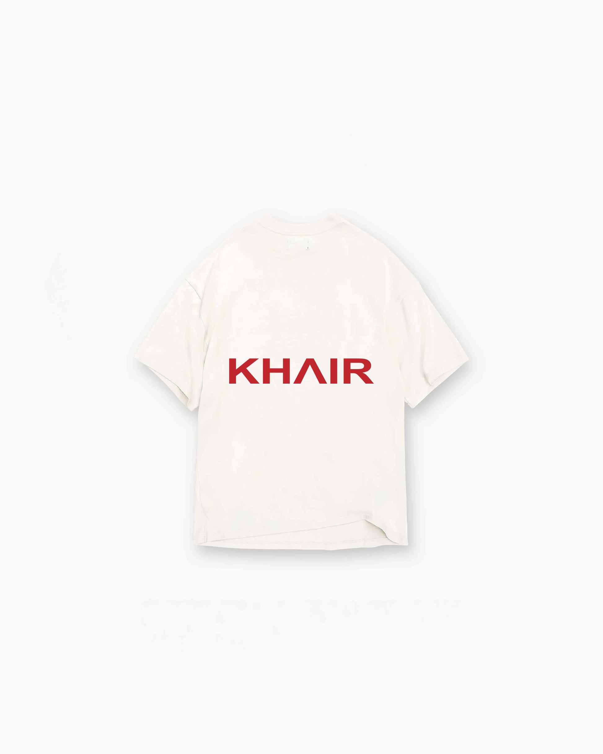 Khair Santa Monica Riding Club T-shirt cream back view